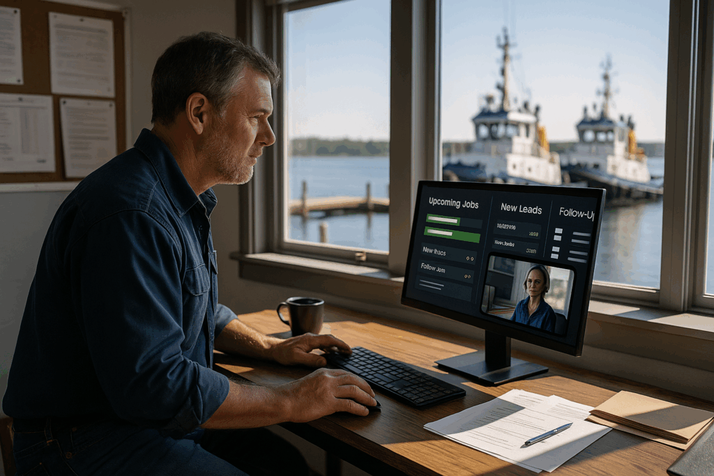 How a Struggling Tug Service Booked Solid Using AI Drones for Business Development